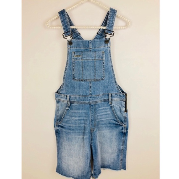 Gap Girls Denim Skinny Blue Jean Overalls EUC 4